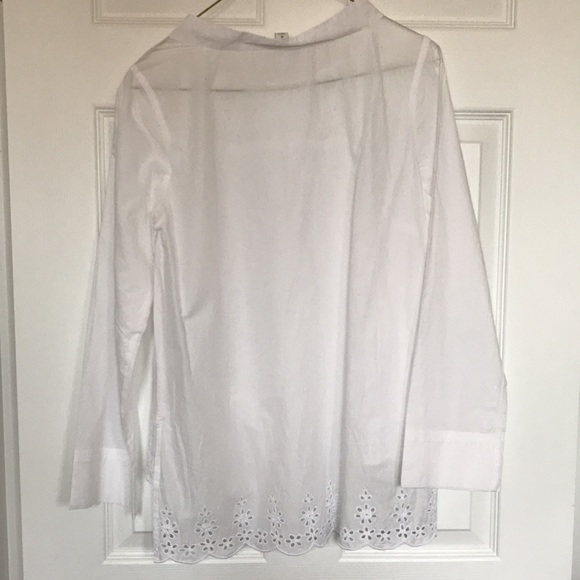 Hi-lo white blouse - Picture 6 of 8